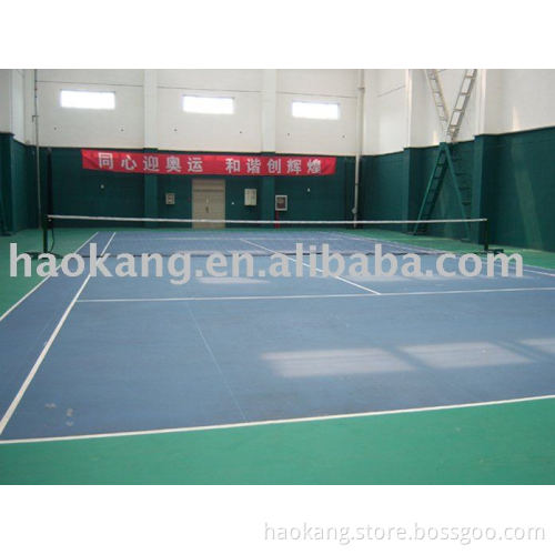 plastic pvc tennis court flooring covering